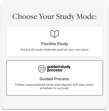 Choose Your Study Mode: Guided Study or Flexible Study